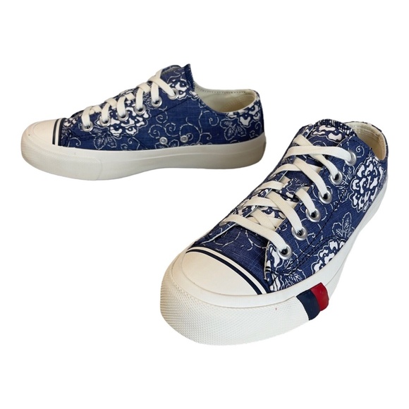 Pro Keds Blue Floral Canvas Sneaker Mens 5M 6M | Womens 7M 8M - Picture 16 of 16